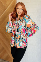 Carry Me Away Floral Peplum Blouse-Blouses-Stay Foxy Boutique, Florissant, Missouri