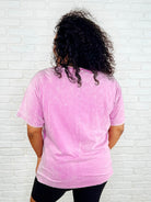 Casual Basic Drop Shoulder Oversized Tee in Bright Mauve-Womens-Stay Foxy Boutique, Florissant, Missouri