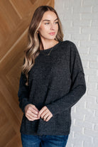 Casual Tuesday Ribbed Knit Sweater in Black-Tops-Stay Foxy Boutique, Florissant, Missouri