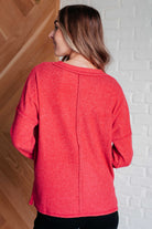 Casual Tuesday Ribbed Knit Sweater in Dark Red-Tops-Stay Foxy Boutique, Florissant, Missouri