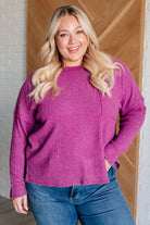 Casual Tuesday Ribbed Knit Sweater in Light Plum-Tops-Stay Foxy Boutique, Florissant, Missouri