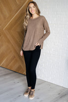 Casual Tuesday Ribbed Knit Sweater in Mocha-Tops-Stay Foxy Boutique, Florissant, Missouri