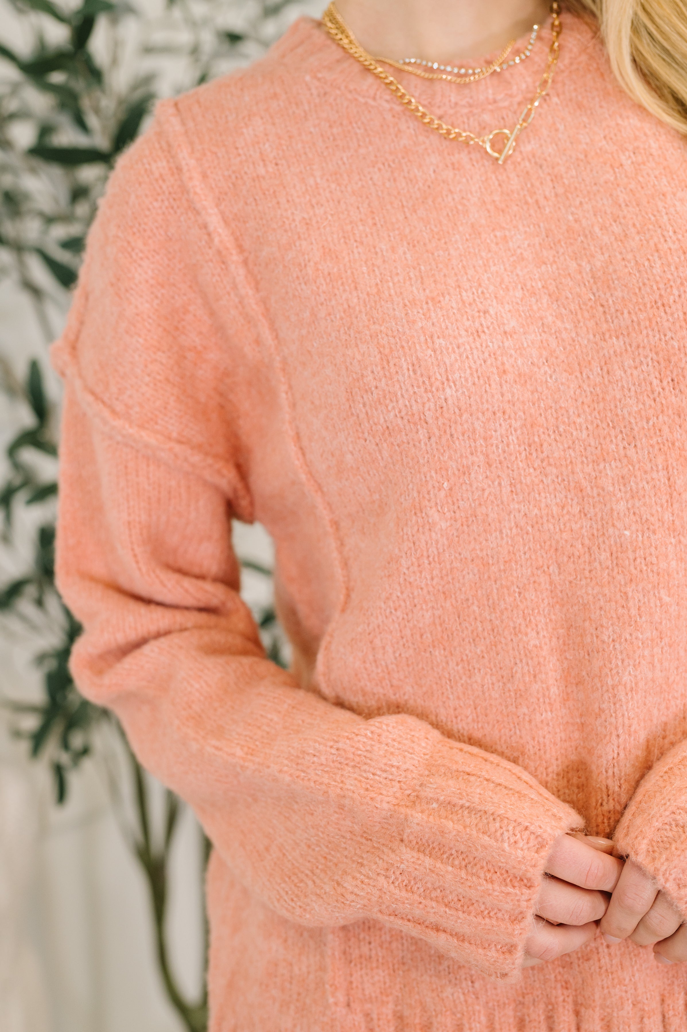 Changed for the Better Exposed Seam Pullover-Womens-Stay Foxy Boutique, Florissant, Missouri