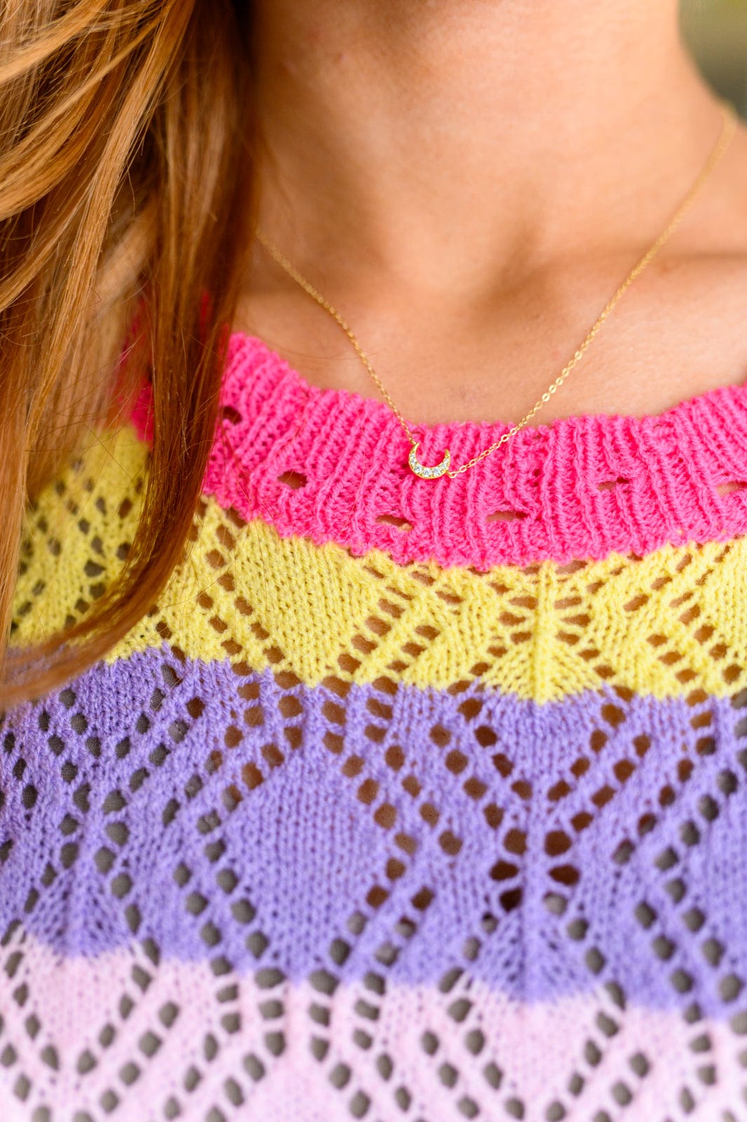 Over the Moon Necklace-Accessories-Stay Foxy Boutique, Florissant, Missouri