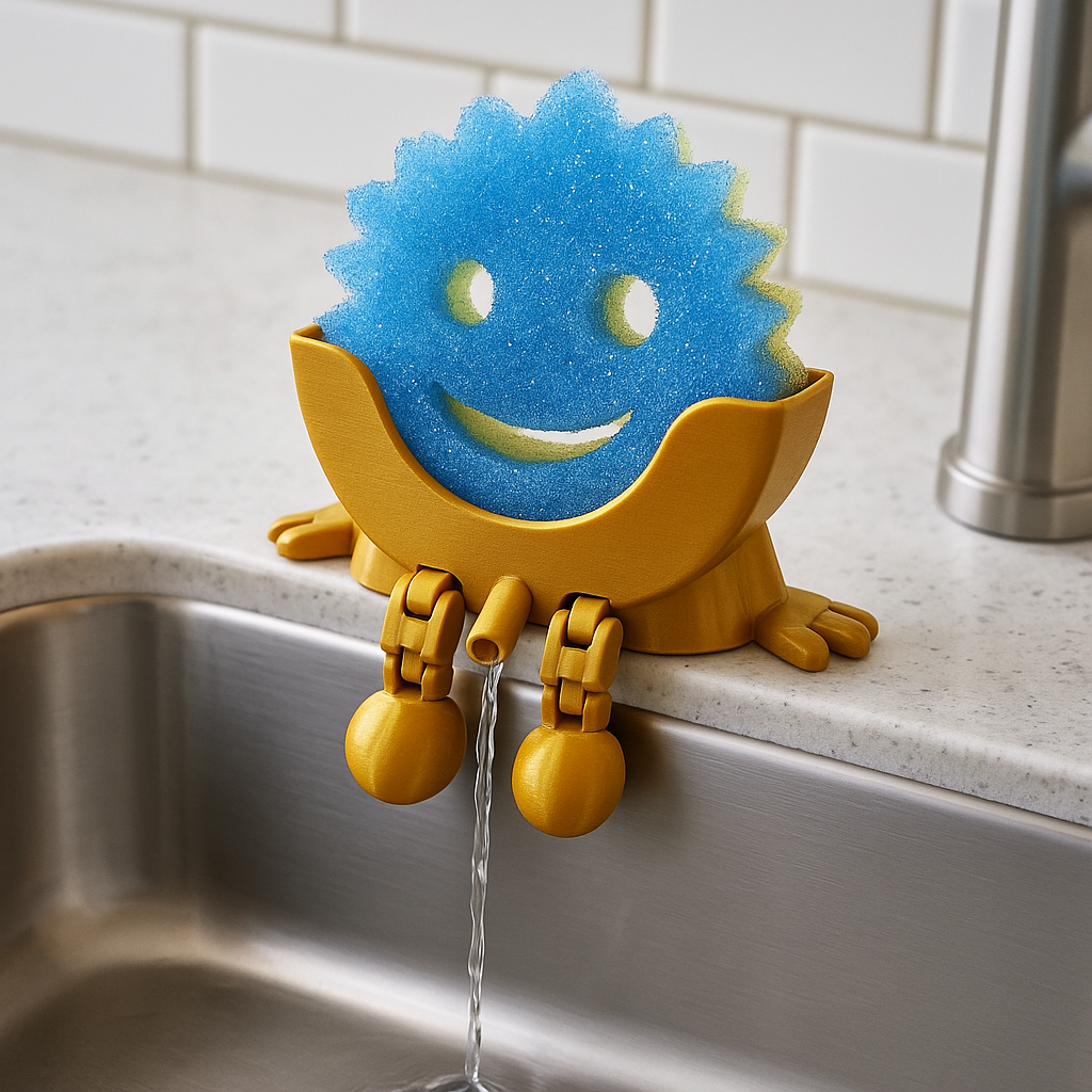 SCRUB DAD SPONGE HOLDER-3D PRINTED-Stay Foxy Boutique, Florissant, Missouri
