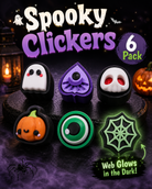 6 PACK- 3D PRINTED SPOOKY CLICKER FIDGETS-Stay Foxy Boutique, Florissant, Missouri