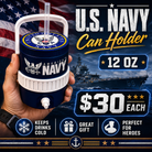 MILITARY BRANCH-3D PRINTED CUSTOM 12 OUNCE CAN HOLDERS-Stay Foxy Boutique, Florissant, Missouri