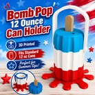 BOMB POP-3D PRINTED CUSTOM 12 OUNCE CAN HOLDERS-Stay Foxy Boutique, Florissant, Missouri