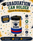 GRADUATION-3D PRINTED CUSTOM 12 OUNCE CAN HOLDERS-Stay Foxy Boutique, Florissant, Missouri