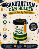 GRADUATION-3D PRINTED CUSTOM 12 OUNCE CAN HOLDERS-Stay Foxy Boutique, Florissant, Missouri