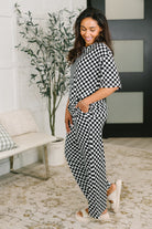Check Please Top and Bottom Lounge Set-Womens-Stay Foxy Boutique, Florissant, Missouri