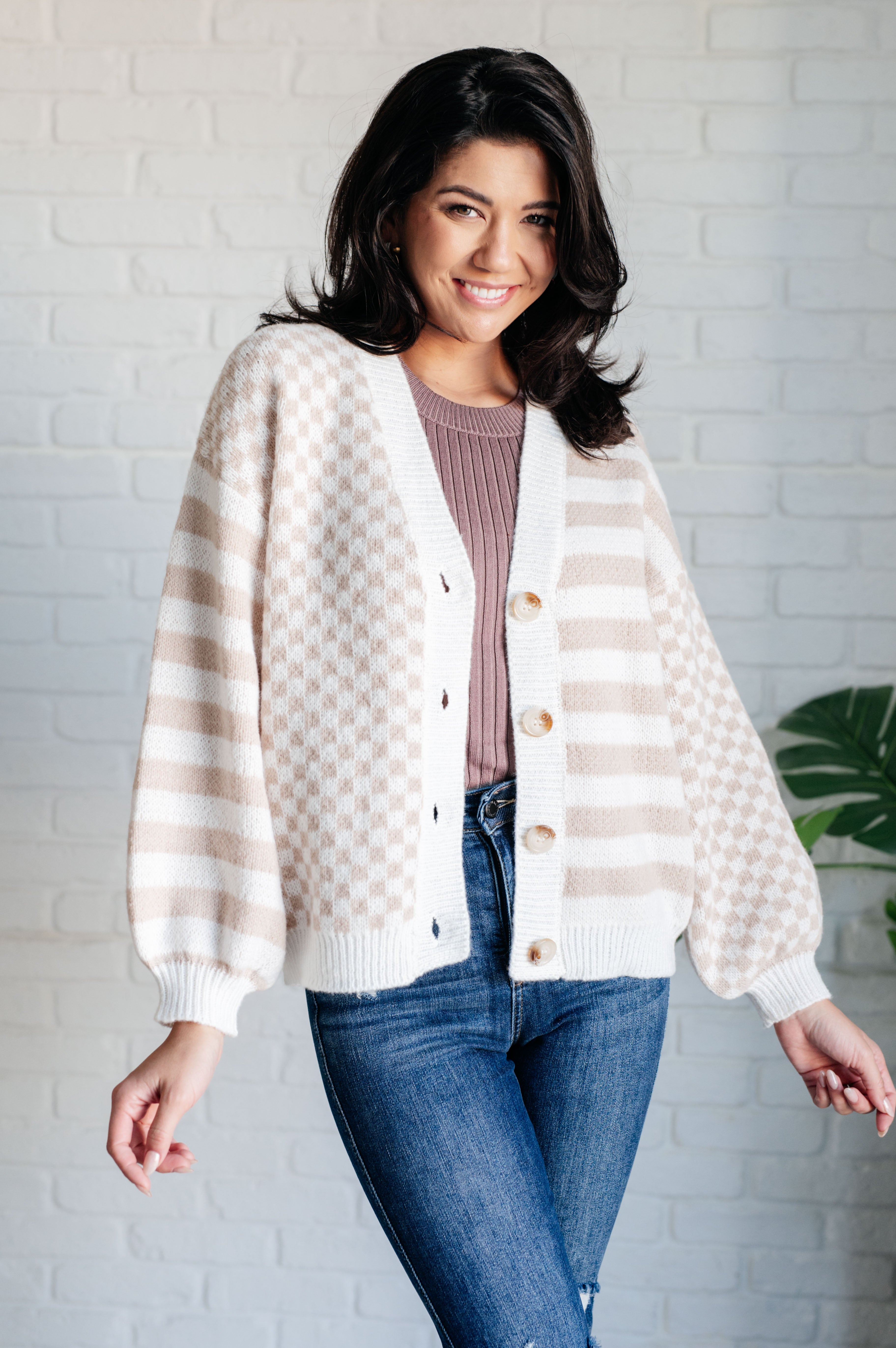 Check That Line Cardigan-Layers-Stay Foxy Boutique, Florissant, Missouri