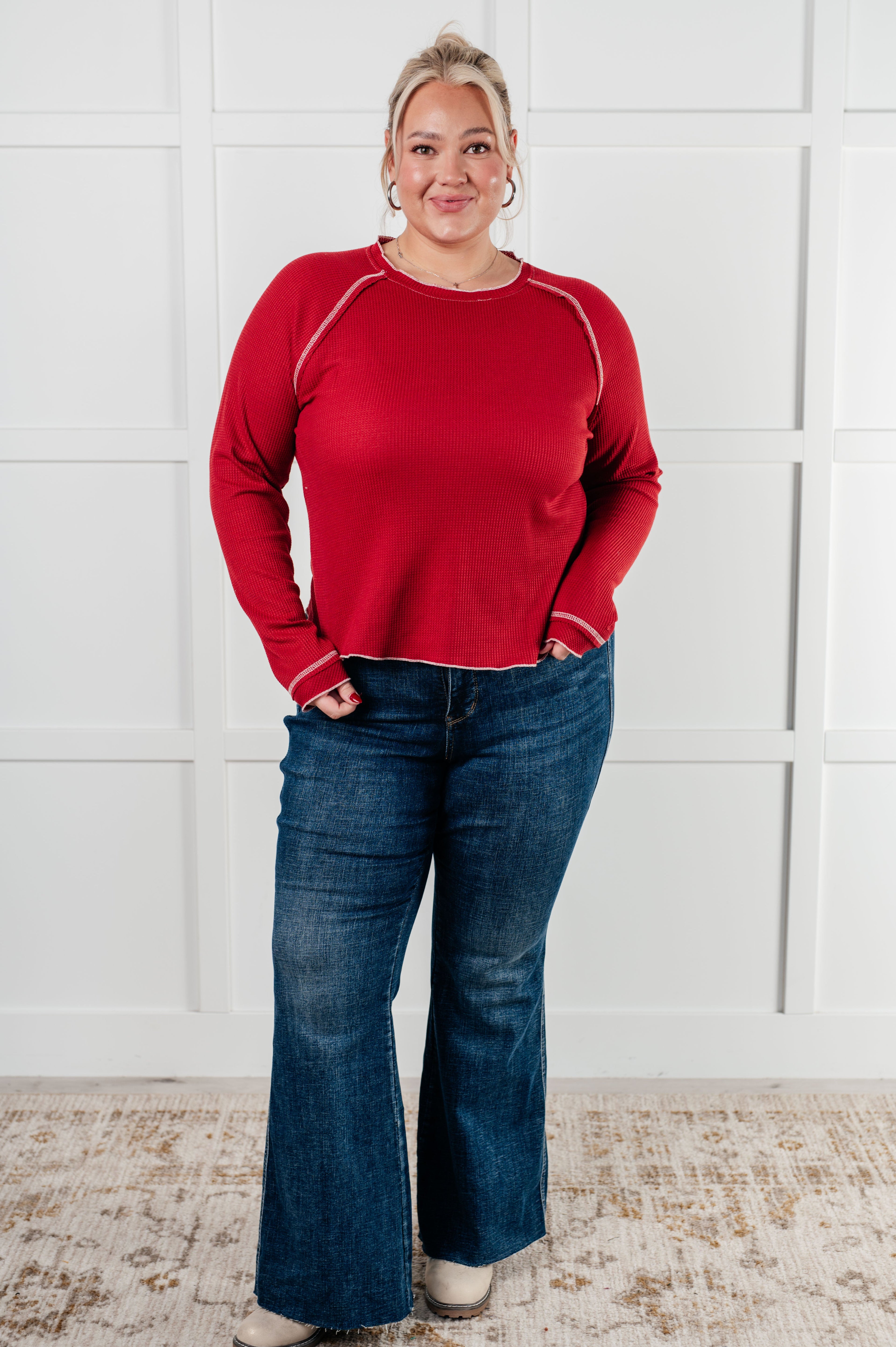 Clever Expression Long Sleeve Top-Tops-Stay Foxy Boutique, Florissant, Missouri