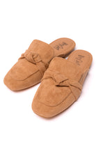Clingy Mules in Camel Faux Suede-Womens-Stay Foxy Boutique, Florissant, Missouri