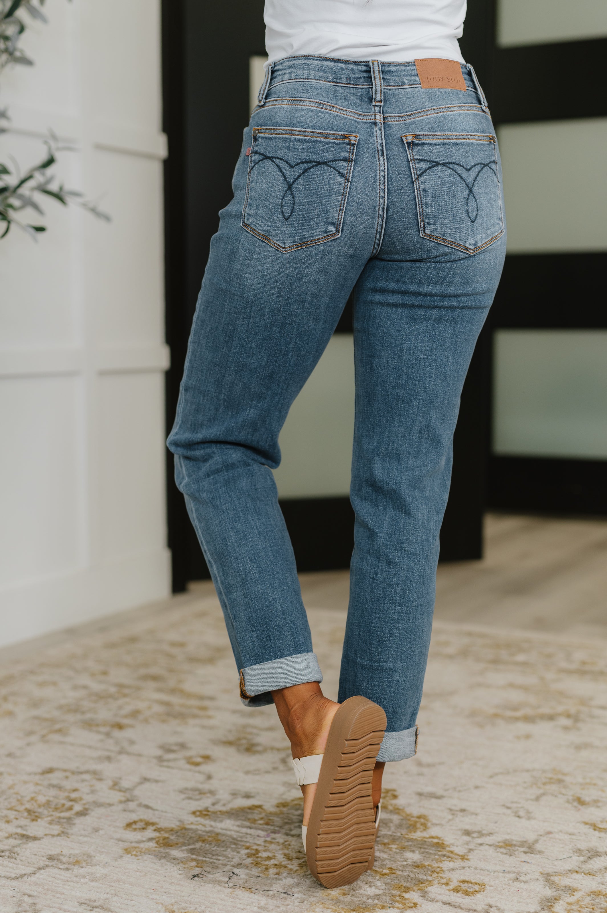 Colette Mid Rise Boyfriend Classic Cuffed-Womens-Stay Foxy Boutique, Florissant, Missouri