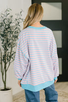 Color Clash Drop Shoulder Long Sleeve-Womens-Stay Foxy Boutique, Florissant, Missouri