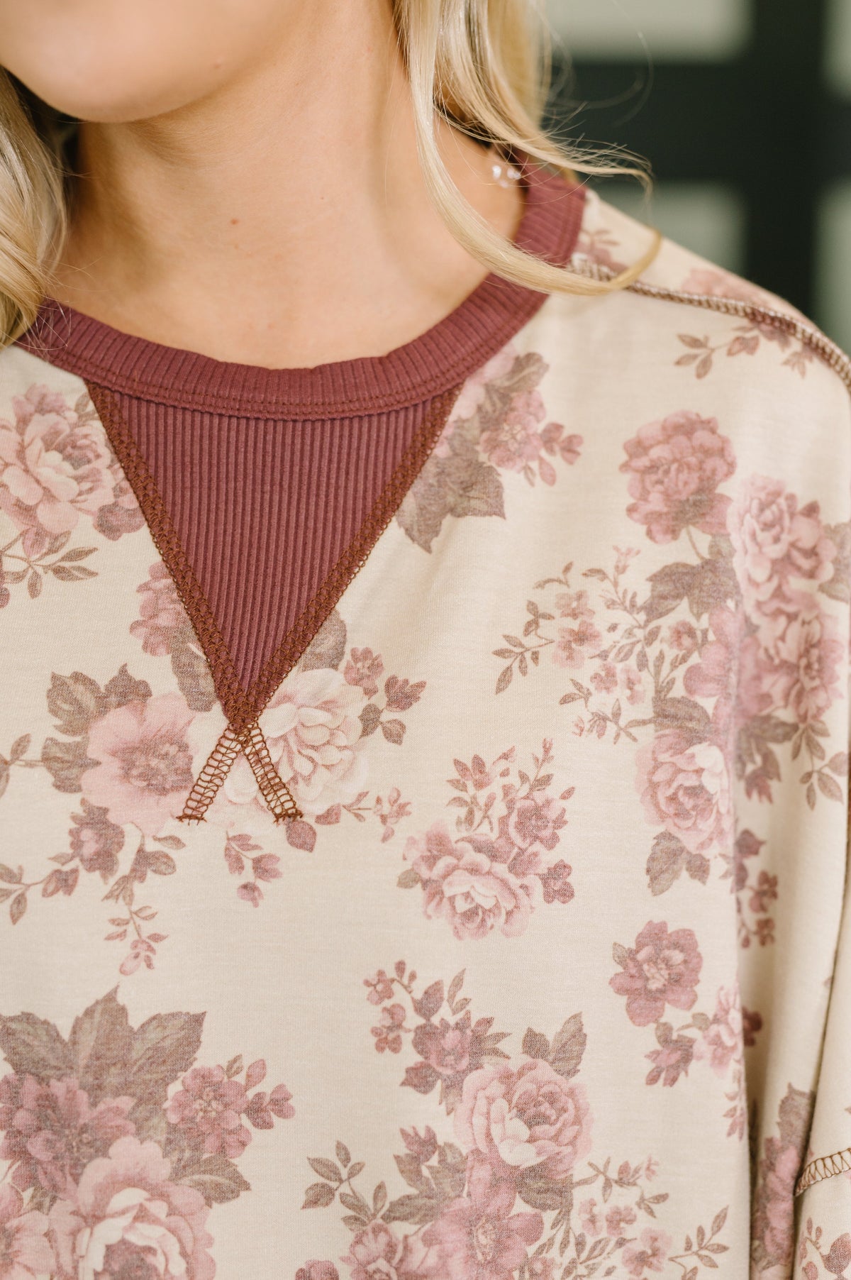 Come Out to Play Contrast Casual Pullover-Womens-Stay Foxy Boutique, Florissant, Missouri