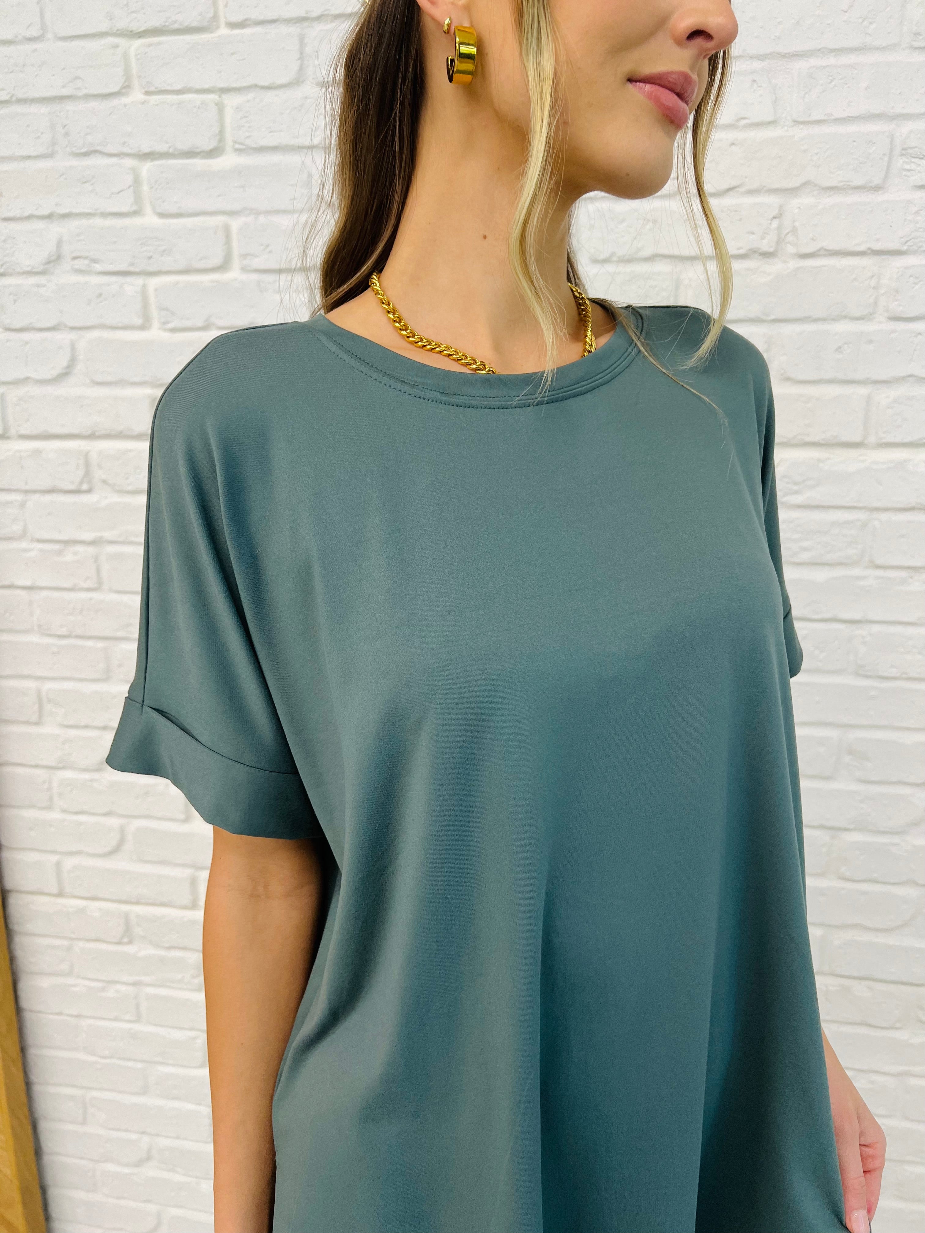 Comfy Cruising Top and Biker Shorts Set in Ash Jade-Womens-Stay Foxy Boutique, Florissant, Missouri