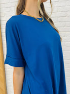 Comfy Cruising Top and Biker Shorts Set in Lt Navy-Womens-Stay Foxy Boutique, Florissant, Missouri