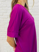 Comfy Cruising Top and Biker Shorts Set in Lt Plum-Womens-Stay Foxy Boutique, Florissant, Missouri