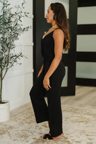 Completely Justified Jumpsuit in Black-Jumpsuits & Rompers-Stay Foxy Boutique, Florissant, Missouri