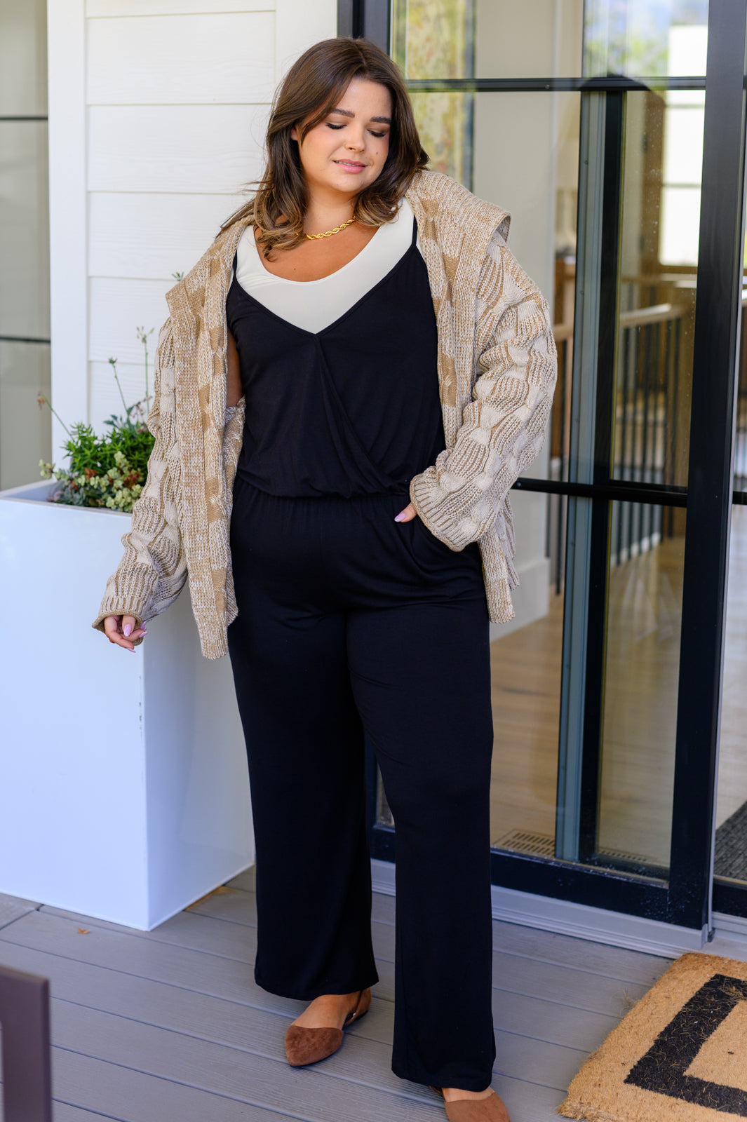 Completely Justified Jumpsuit in Black-Jumpsuits & Rompers-Stay Foxy Boutique, Florissant, Missouri