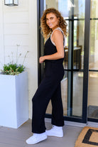 Completely Justified Jumpsuit in Black-Jumpsuits & Rompers-Stay Foxy Boutique, Florissant, Missouri