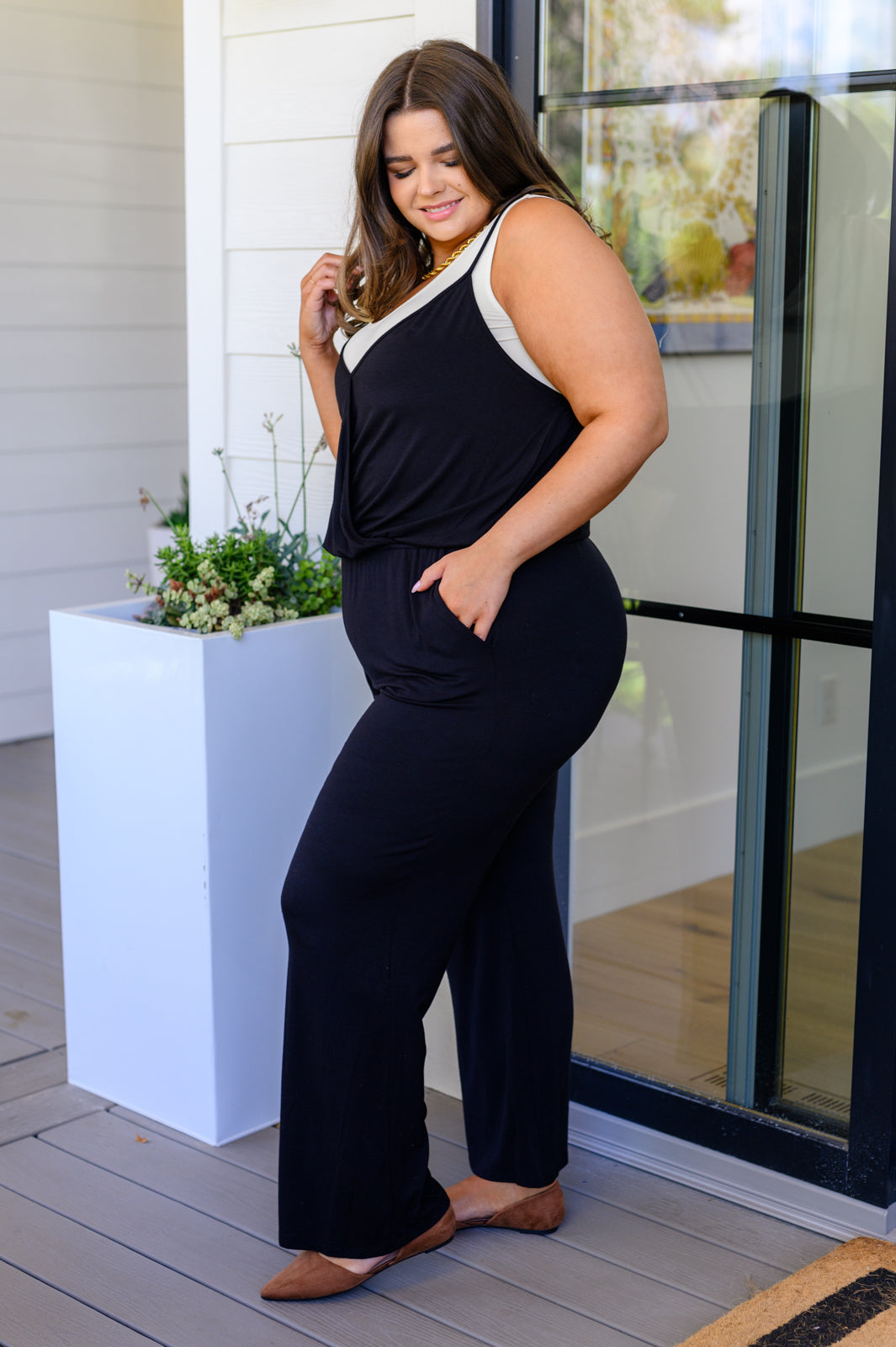 Completely Justified Jumpsuit in Black-Jumpsuits & Rompers-Stay Foxy Boutique, Florissant, Missouri