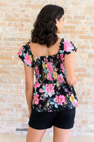 Constantly Cute Floral Top in Black Multi-Tops-Stay Foxy Boutique, Florissant, Missouri