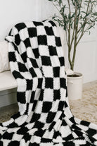 Cookies & Cream Checks Blanket-Womens-Stay Foxy Boutique, Florissant, Missouri