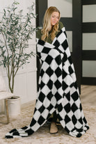 Cookies & Cream Checks Blanket-Womens-Stay Foxy Boutique, Florissant, Missouri