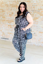 Cool Girl Filigree Jumpsuit-Jumpsuits & Rompers-Stay Foxy Boutique, Florissant, Missouri