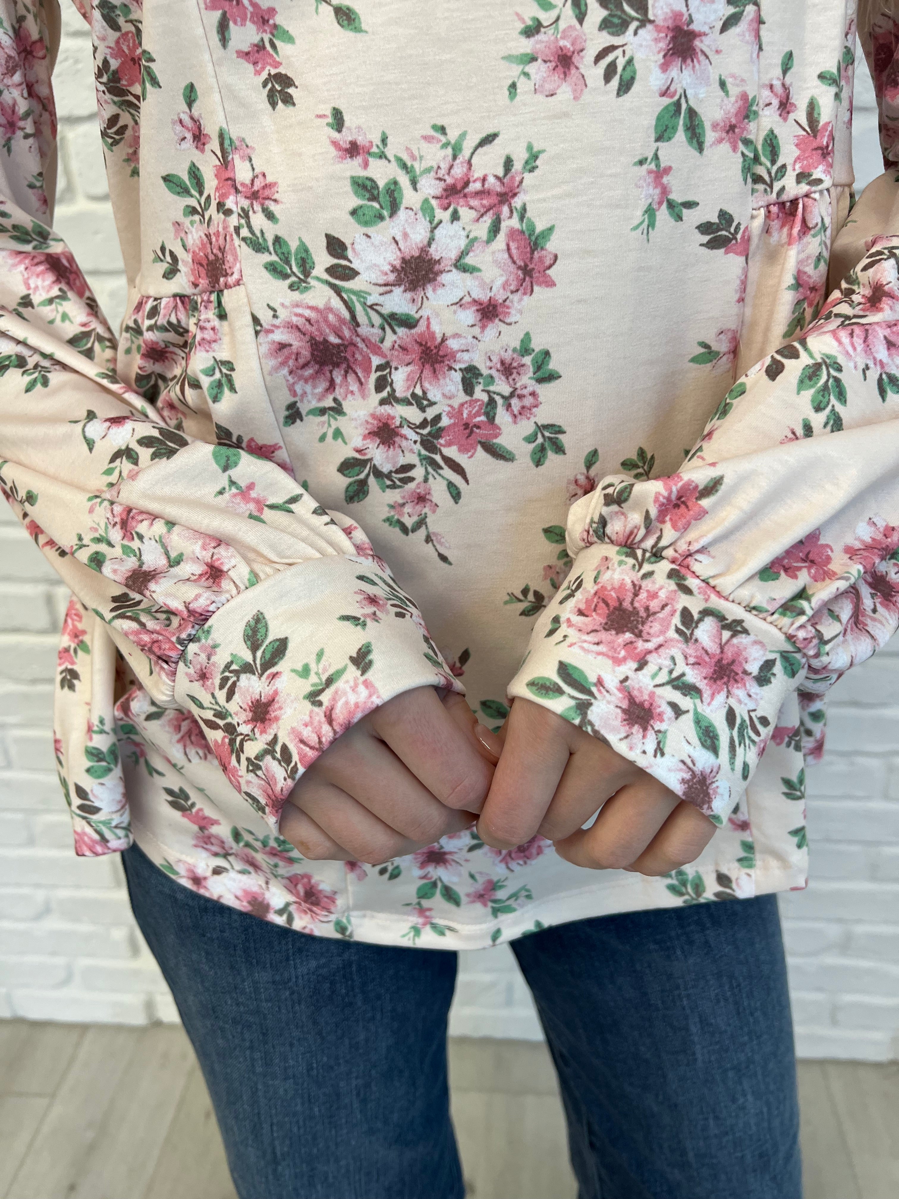 Cool to Be Kind Floral Blouse-Womens-Stay Foxy Boutique, Florissant, Missouri