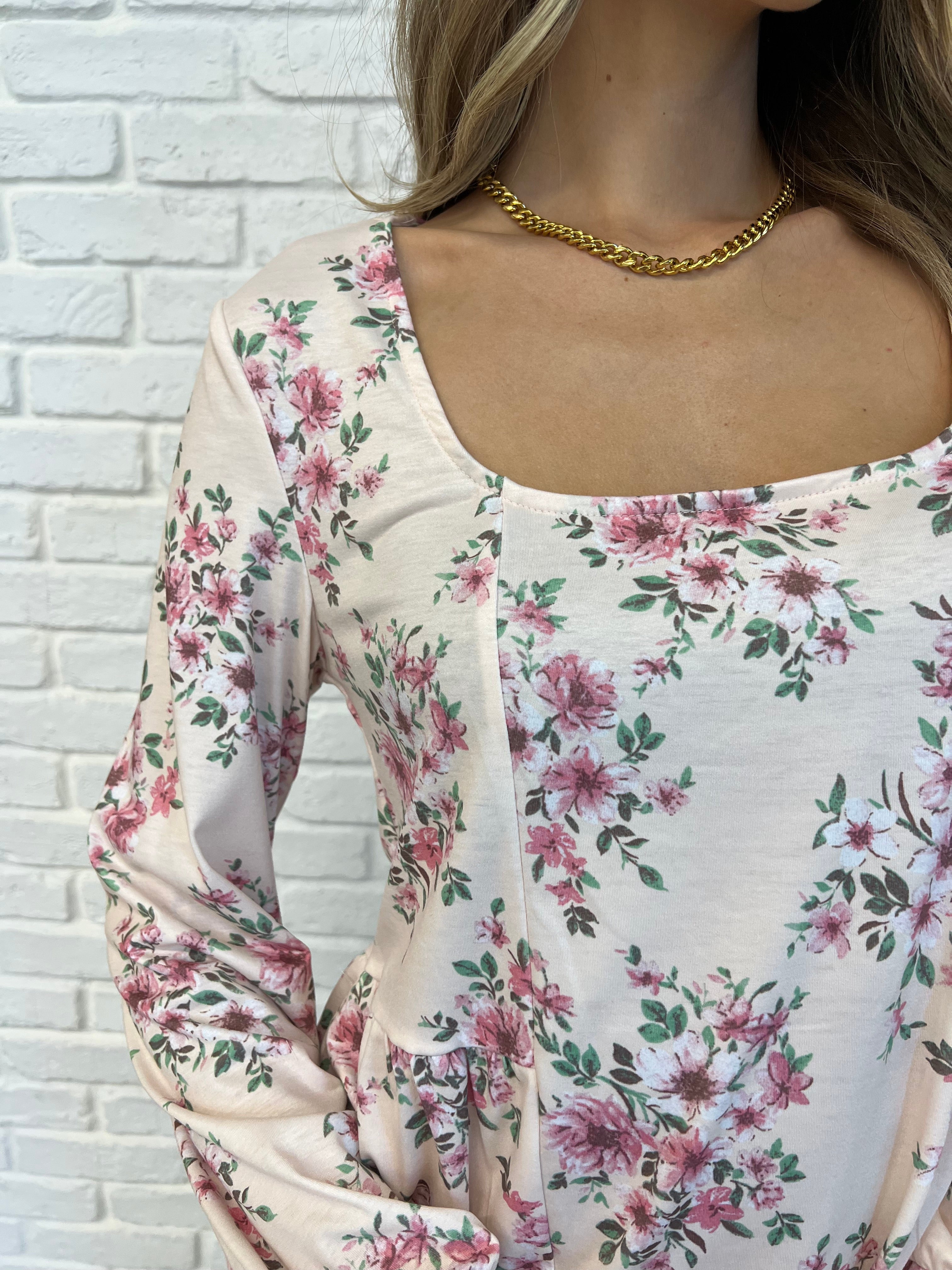 Cool to Be Kind Floral Blouse-Womens-Stay Foxy Boutique, Florissant, Missouri