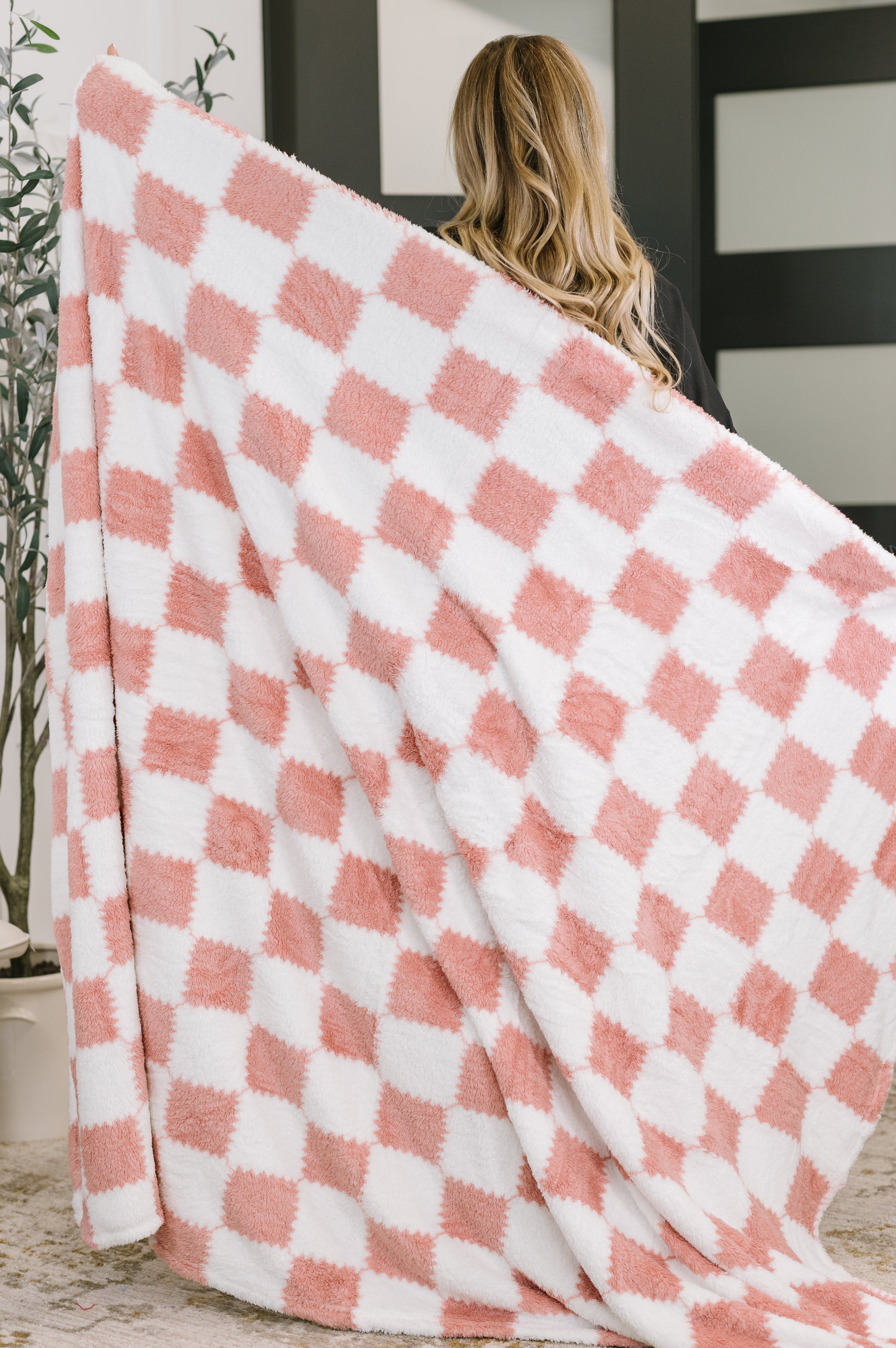 Cotton Candy Checks Blanket-Womens-Stay Foxy Boutique, Florissant, Missouri