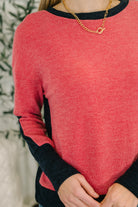 Couldn't Be Happier Color Block Long Sleeve Top-Womens-Stay Foxy Boutique, Florissant, Missouri