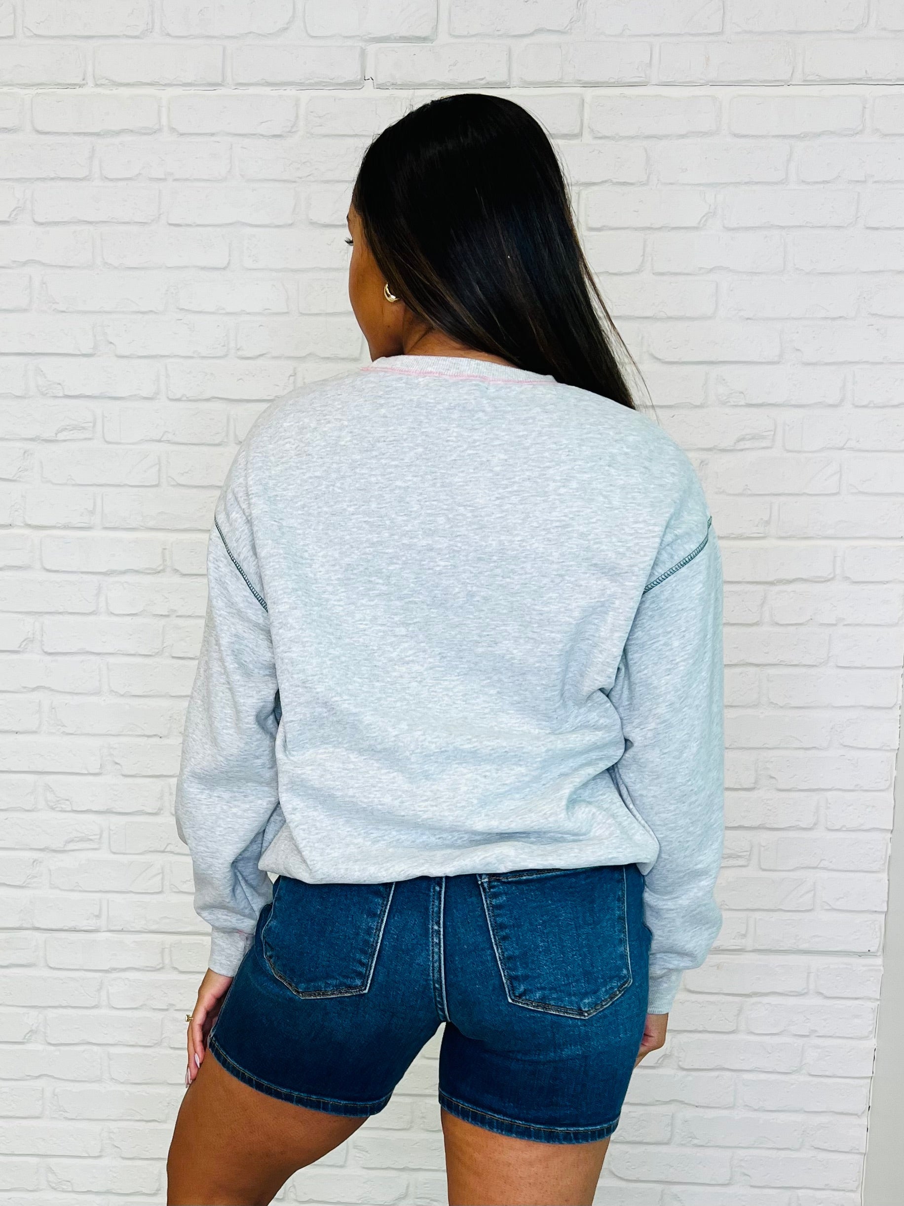 Country Club Pickle Ball Graphic Sweatshirt-Womens-Stay Foxy Boutique, Florissant, Missouri