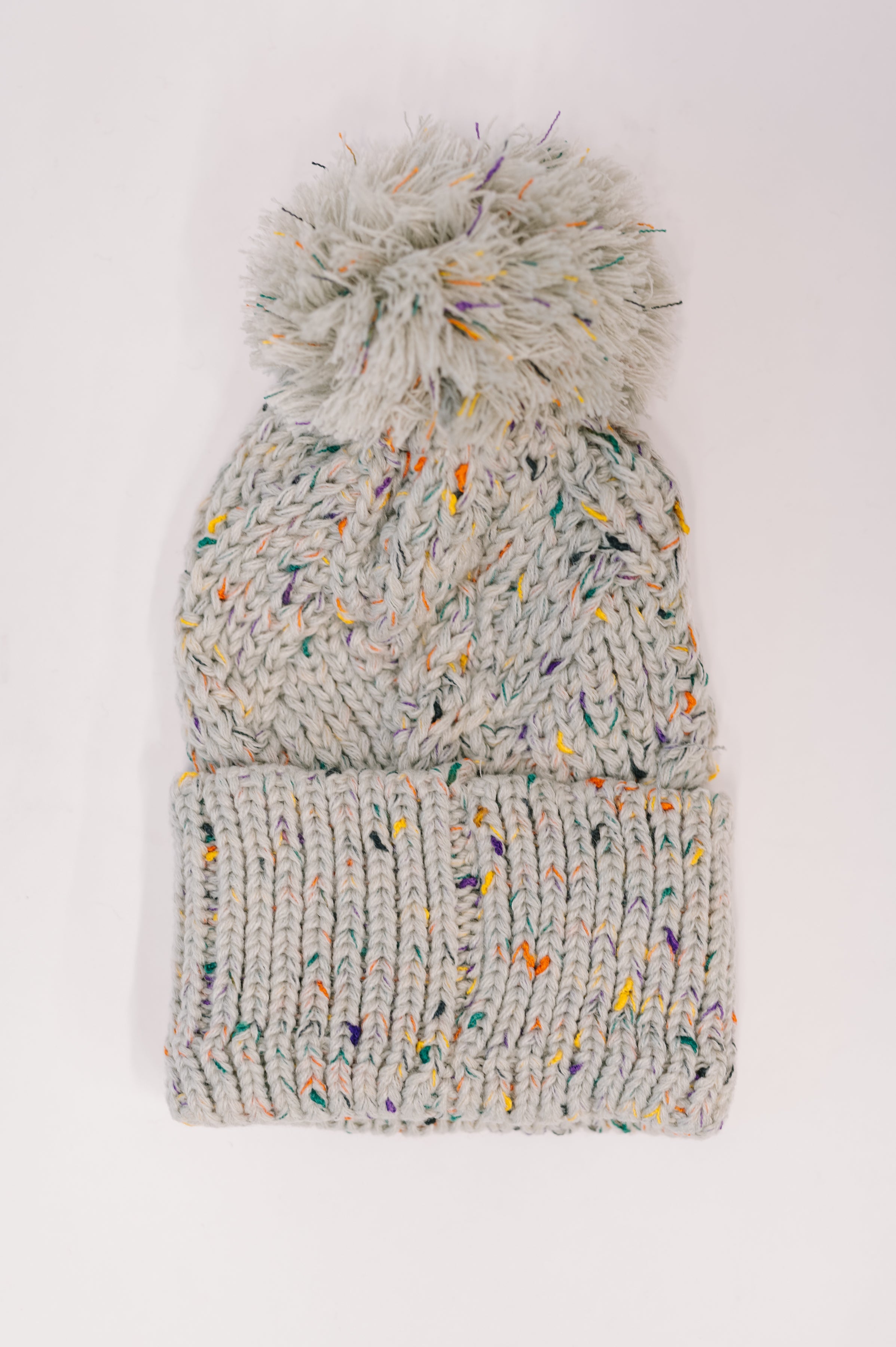 Cover Your Ears Pom Pom Beanie in Grey-Womens-Stay Foxy Boutique, Florissant, Missouri