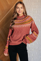 Cozy Chalet Fair Isle Sweater-Tops-Stay Foxy Boutique, Florissant, Missouri