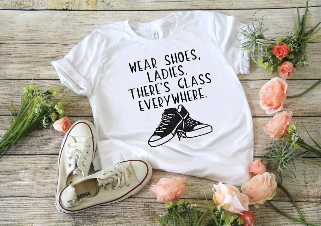 Wear Shoes Graphic T shirt-Graphic T-Stay Foxy Boutique, Florissant, Missouri