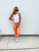 PREORDER: Quinn Cargo Joggers in Two Colors-Womens-Stay Foxy Boutique, Florissant, Missouri