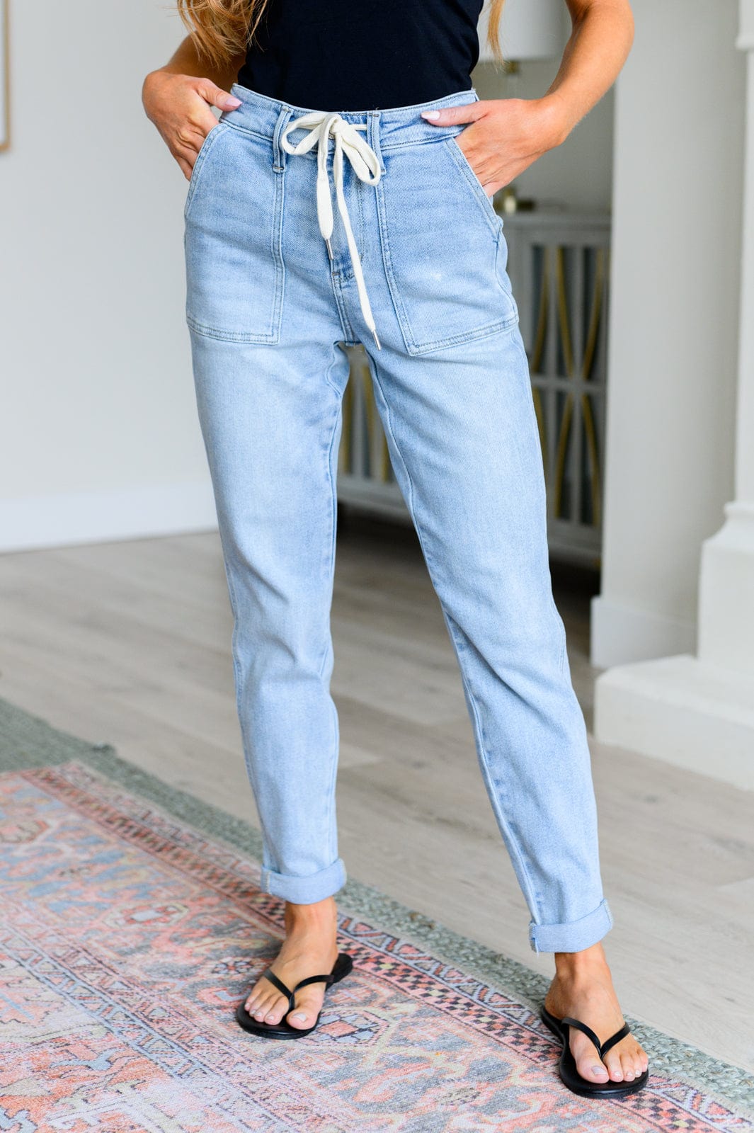 Cooper High Rise Vintage Denim Jogger-Womens-Stay Foxy Boutique, Florissant, Missouri