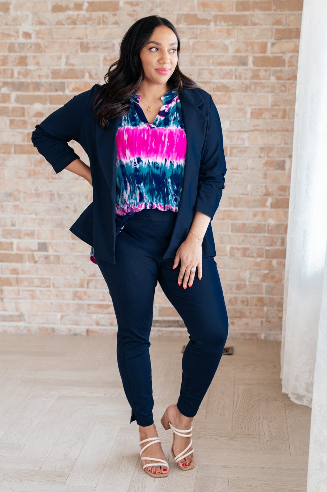 Little Lovely Blouse in Tie Dye-Tops-Stay Foxy Boutique, Florissant, Missouri