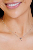 Dainty Silver Cross Necklace-Accessories-Stay Foxy Boutique, Florissant, Missouri