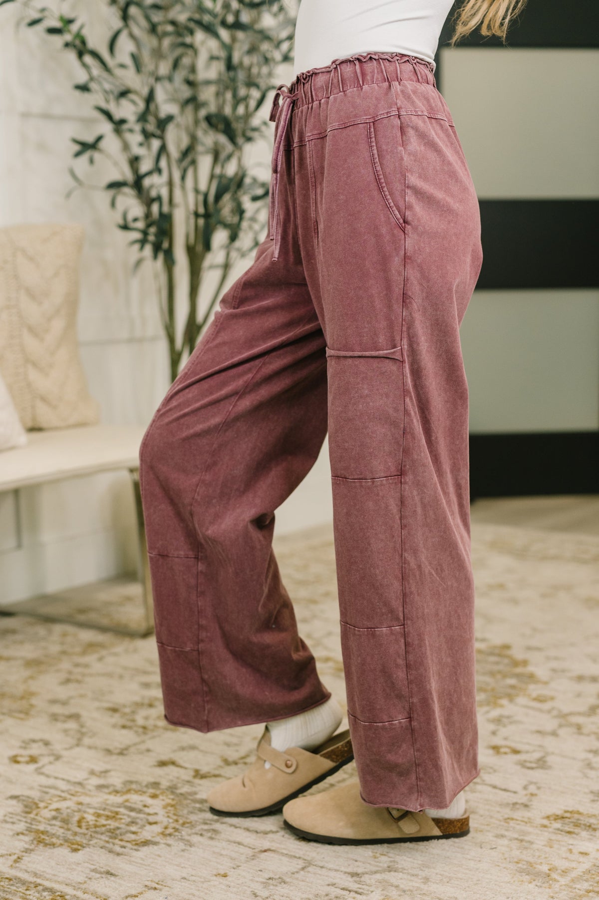 Darlin' So It Goes Mineral Wash High Waisted Sweats-Womens-Stay Foxy Boutique, Florissant, Missouri