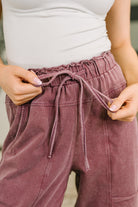 Darlin' So It Goes Mineral Wash High Waisted Sweats-Womens-Stay Foxy Boutique, Florissant, Missouri