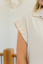 Day Date Ruffle Sleeved Blouse-Blouses-Stay Foxy Boutique, Florissant, Missouri