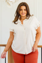 Day Date Ruffle Sleeved Blouse-Blouses-Stay Foxy Boutique, Florissant, Missouri