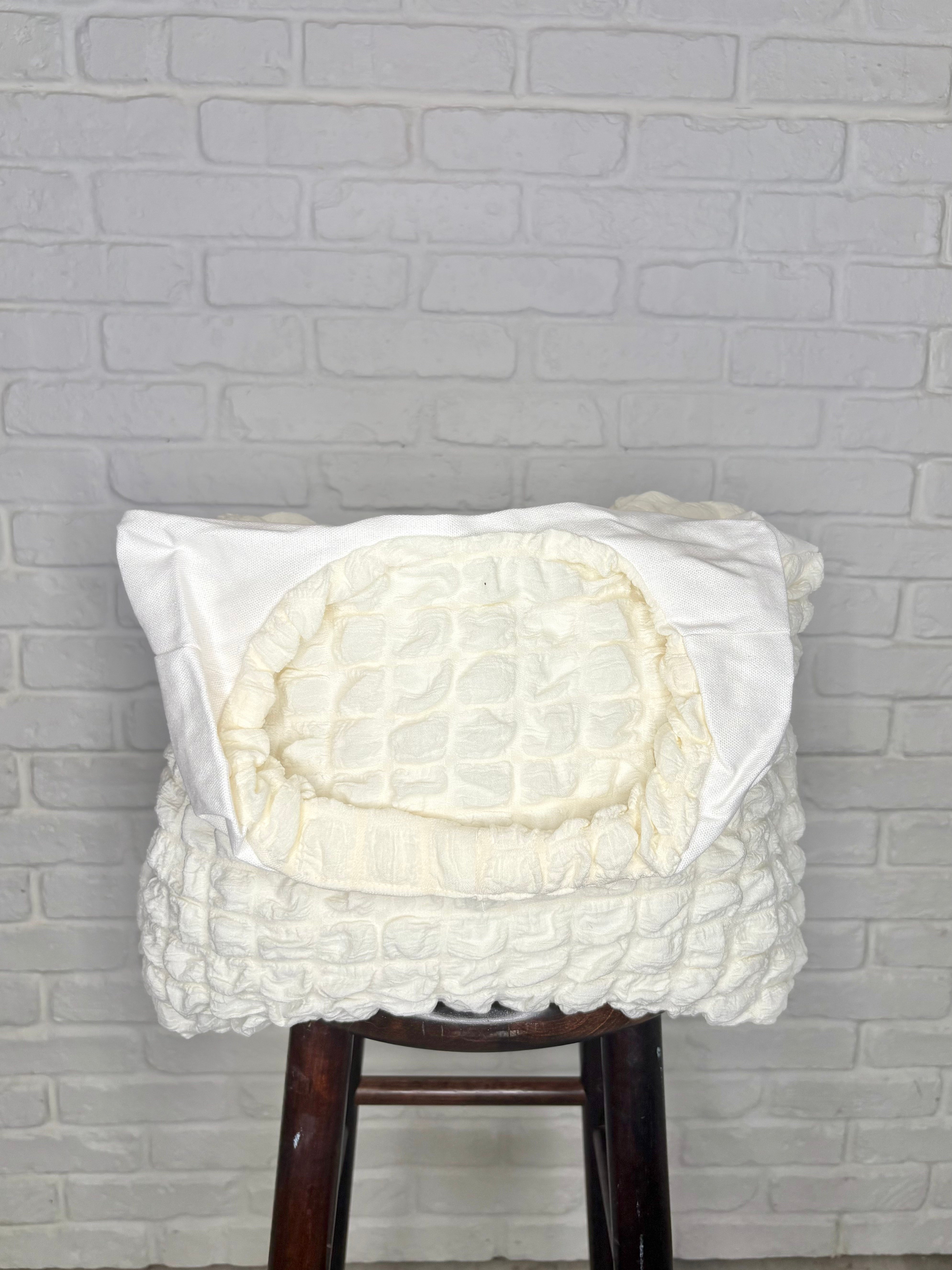 Day Out Cloud Tote Bag In Cream-Womens-Stay Foxy Boutique, Florissant, Missouri