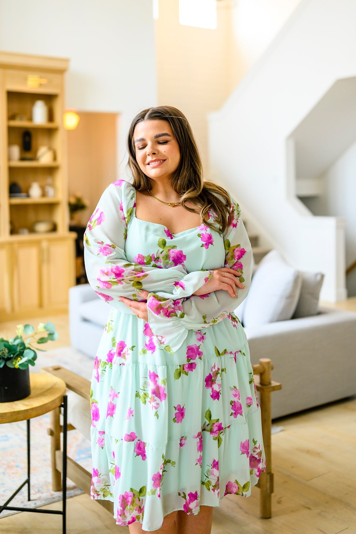 Delightfully Yours Floral Dress-Womens-Stay Foxy Boutique, Florissant, Missouri